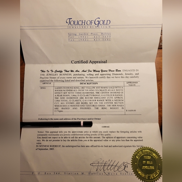 Ladies Diamond Ring Size 6.5 - Picture 3 of 6